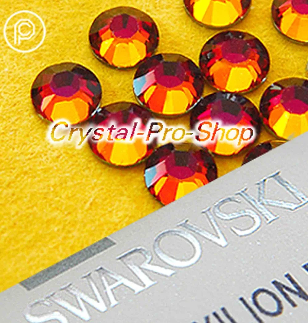 Swarovski Elements Volcano (VOL) (No Hotfix/Hotfix) Iron On (ss5 ss34) (2 мм 7 мм) плоские прозрачные стразы|rhinestone