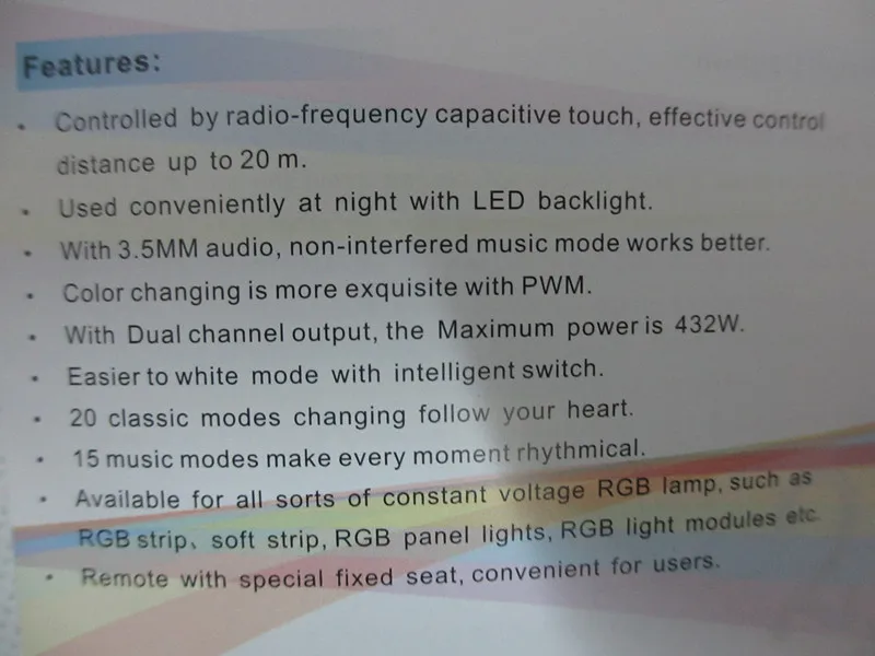 DC12V 24 В 18A 6x3A Музыка 2 контроллер светодиодный RGB Музыка Звук чувствительность контроллер с RF беспроводной пульт дистанционного управления для RGB Светодиодные полосы