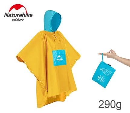 yellow S Naturehike плащ костюм для женщин и мужчин с капюшоном пончо плащи Открытый Пешие прогулки Рыбалка дождевик Пальто - Цвет: yellow S