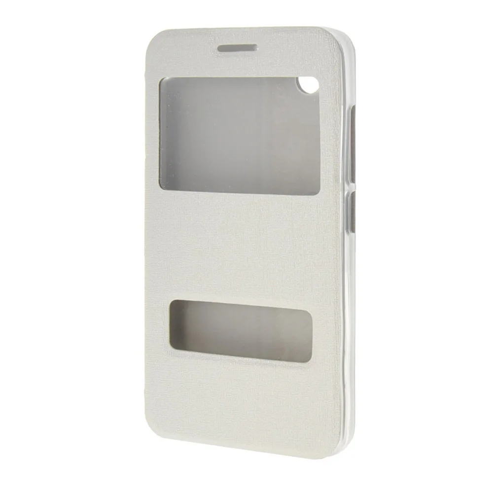 White Чехол с двойным окном из искусственной кожи для huawei G630, чехол для huawei Ascend G630, G630-U00, задняя крышка для сотового телефона - Цвет: White