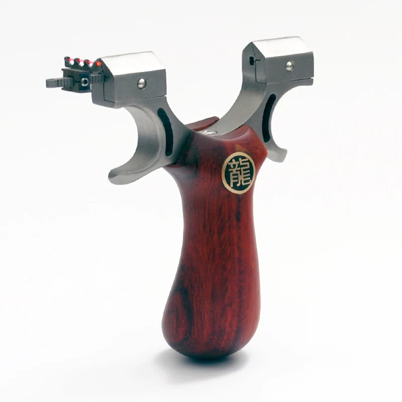 Охотничья Рогатка из нержавеющей стали катапульта с деревянной ручкой для