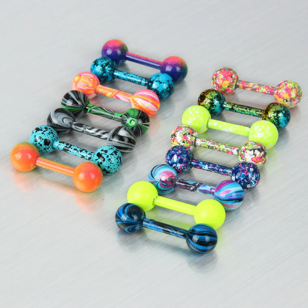 Оптовая продажа 10 шт./лот нержавеющая сталь Tragus Helix серьги мяч штанга пирсинг