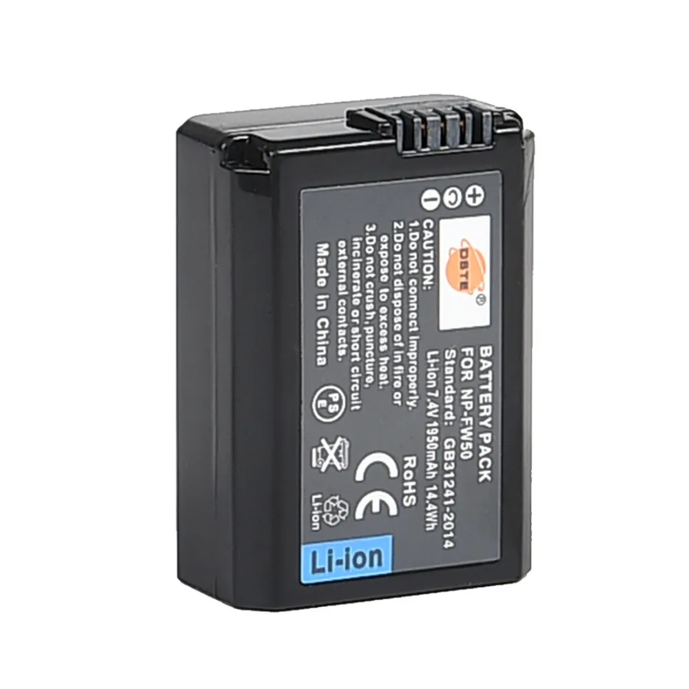 DSTE NP-FW50 NP-FW50 батарея с двойным USB зарядное устройство для sony NEX-3DW, NEX-5N, NEX-5HB, ST-A37, NEX-3KS, A7, a6500, a6400, a6100
