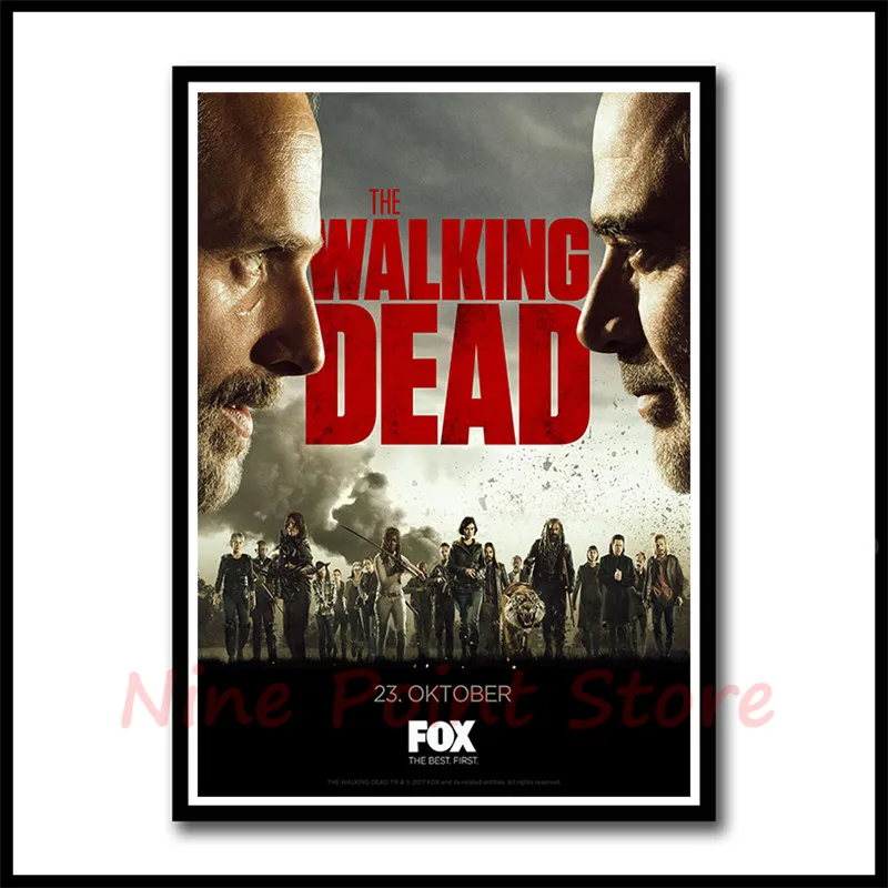 The Walking Dead Сезон 8 классический фильм белая бумага с покрытием фильм плакаты настенные картины для гостиной Декор бескаркасные
