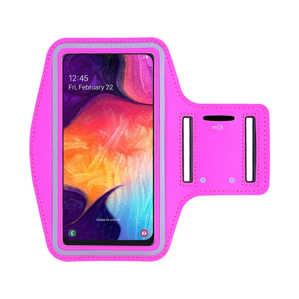 Rose Спорт, бег, тренажерный зал повязку для samsung Galaxy A20 A30 A30s A40 A50 A50s A70 A60 A80 A90 5G A40s A20e M20 M30 чехол для телефона чехол - Цвет: Rose