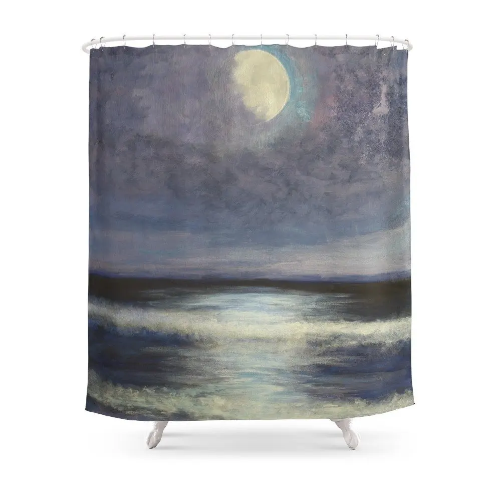 Фиолетовый небо душ Шторы комплект Водонепроницаемый полиэстер ткань ванна для