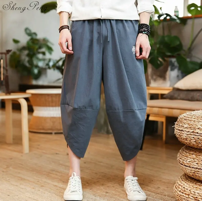 Штаны в китайском стиле Брюс Ли брюки Традиционный китайский язык одежда для