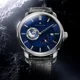 PONIGER Men Business 50M Waterproof Fashion Automatic Mechanical Wrist Watches With Seperate Second Dial,24 Hour Dial - Leather Other Image