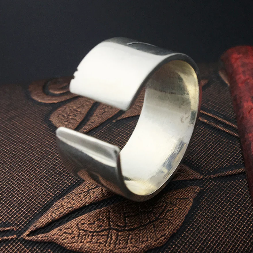 Кольцо из стерлингового серебра 925 пробы с шестью словами Женское кольцо для