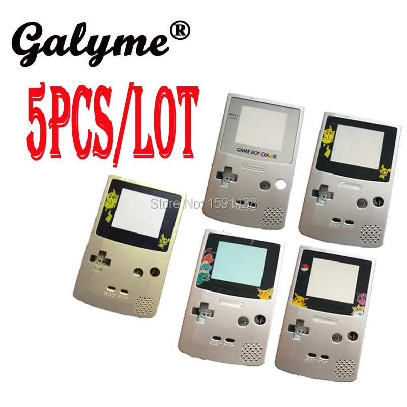 5 шт./лот Пластиковый корпус для игровой консоли GameboyColor оболочка мальчика