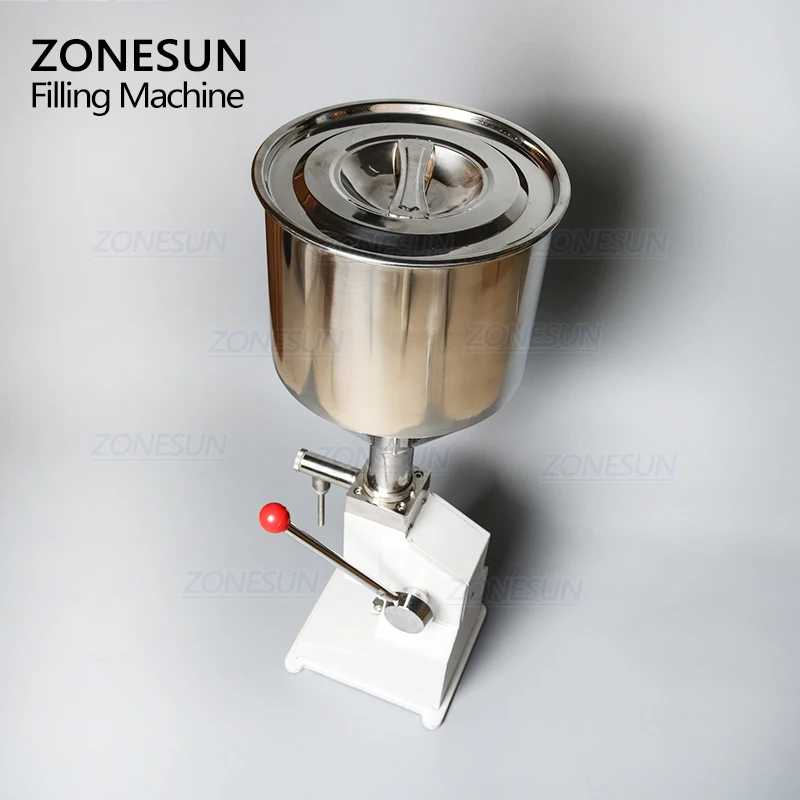ZONESUN A03 новая ручная фасовочная машина (5 ~ 50 мл) для крема шампуня косметического