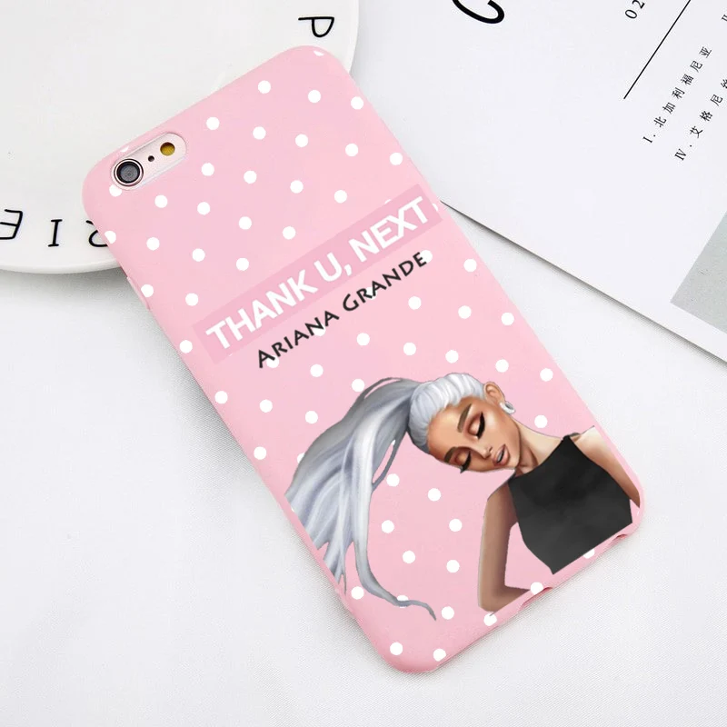 Чехол Ariana Grande Ag ciciber thank u, the next adoante из ТПУ для iPhone 4 5 6 7 8 plus x XR fundas Capa Cover - Цвет: --P