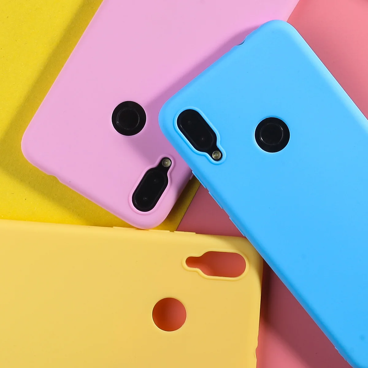 Чехол-накладка для Redmi Note 7 Чехол мобильного телефона Карамельный цвет силикона