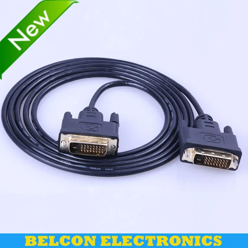 Кабель DVI 24 + 1 кабель папа-папа позолоченный штекер 1080P HD для компьютера ТВ монитор