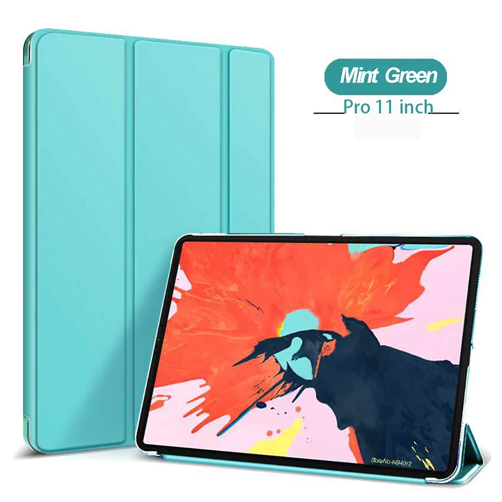 Чехол-подставка Trifold для нового iPad Pro 11, Ультратонкий чехол из искусственной кожи, Умный Магнитный чехол для iPad Pro 11, чехол