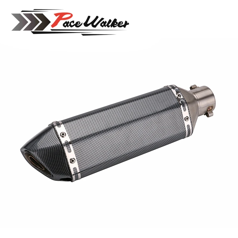 51 мм выхлопных газов изменение скутер выхлопная труба + Нержавеющая сталь