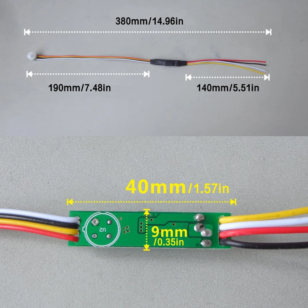 Автоматический PIR датчик движения переключатель DC 5-24V инфракрасный детектор тела