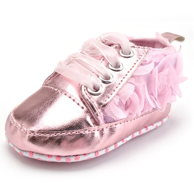

New Baby Shoes For Newborn Baby Girl Flower First Walker Soft Sole 2021 Spring/Autumn Infant Toddler Baby Kids Princess Shoes