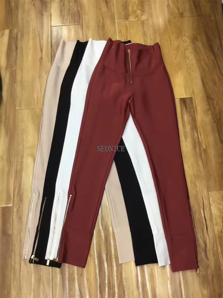 2017 летние бандажные женские штаны эластичные обтягивающие для ночного клуба дня