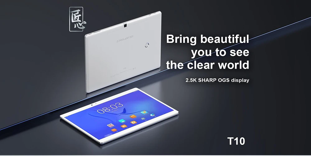 10,1 дюймовый планшетный ПК 4 ГБ ОЗУ 64 Гб ПЗУ Teclast T10 MTK8176 шестиядерный экран 2560*1600 Android 7,0 двухдиапазонный WiFi с двумя камерами
