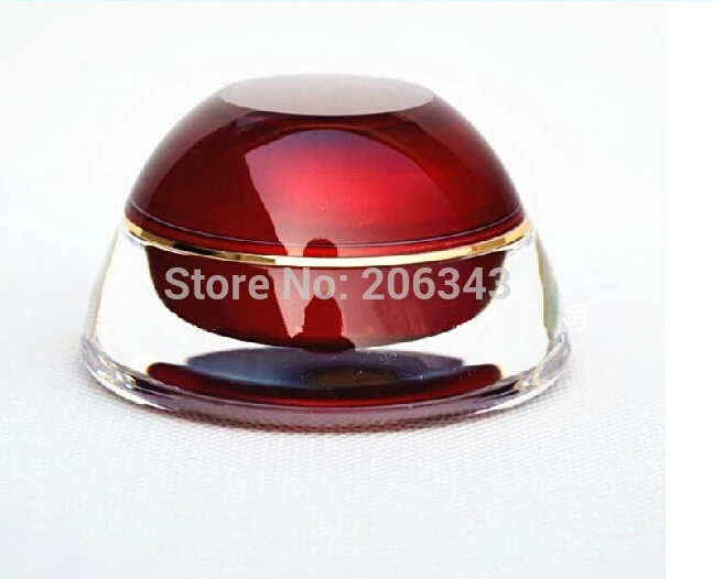 

15g red pagoda shape acrylic cream bottle, eyecream jar Cosmetic Packaging