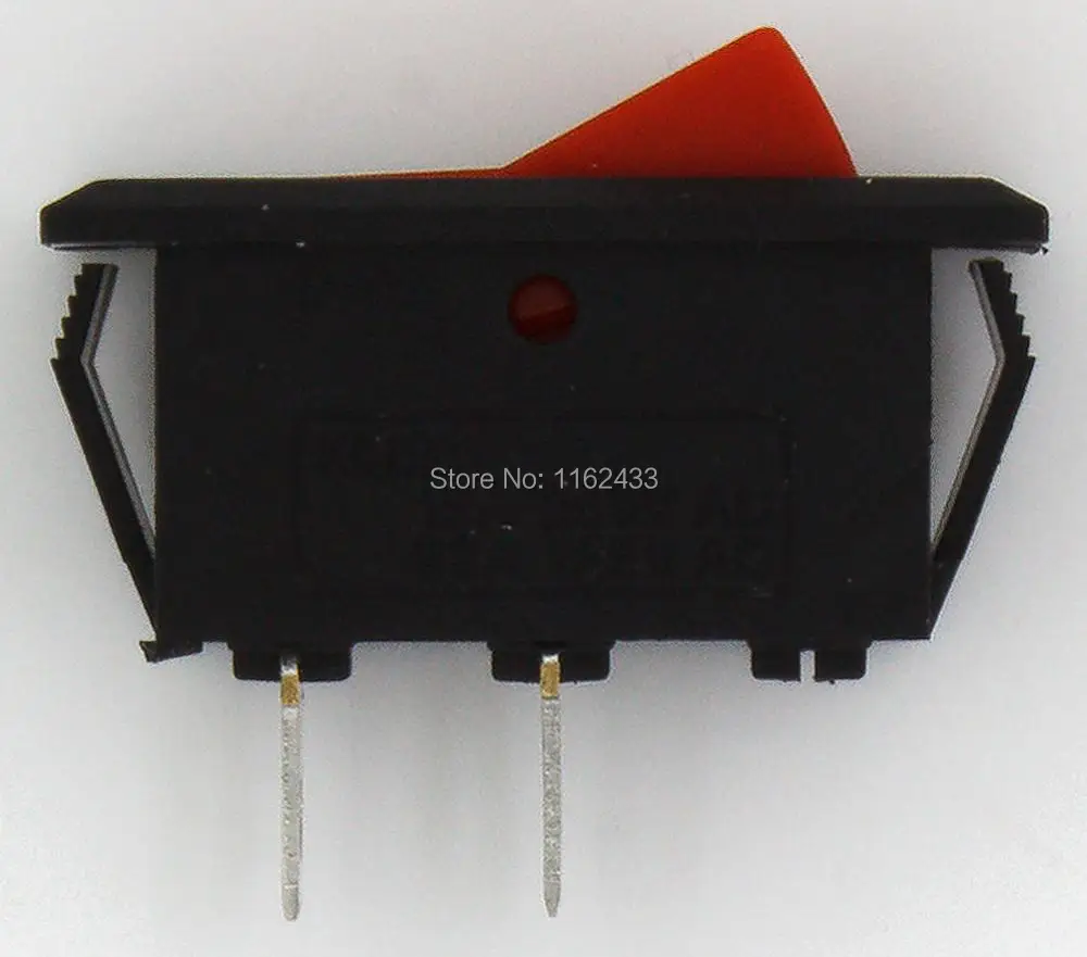 10 шт./лот KCD2 101 perforate 29x13 мм 2 контактный ВКЛ./ВЫКЛ. Лот клавишный выключатель