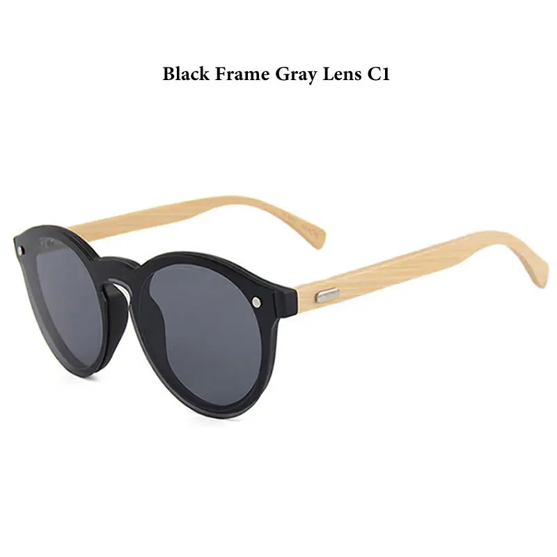 Деревянные солнцезащитные очки в стиле ретро мужские бамбуковые брендовые