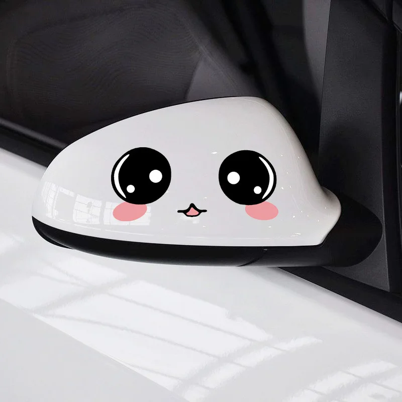 Фото Автомобильные аксессуары Aliauto 3D Eye Rearview Mirror Sticker Lovely Decal для Volkswagen Audi Honda Fit Opel Renault Kia.