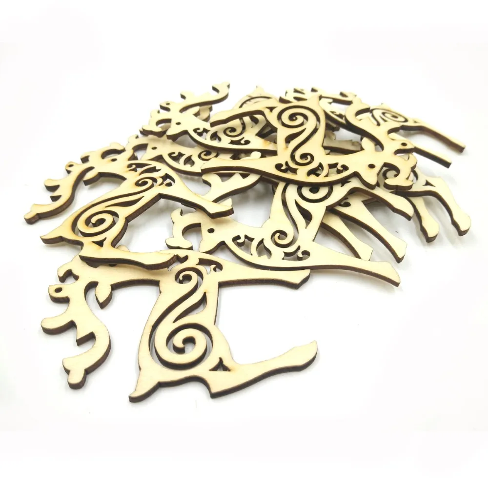10 шт. деревянные подвесные фигурки в виде головы оленя|decorative decorative|decorative home