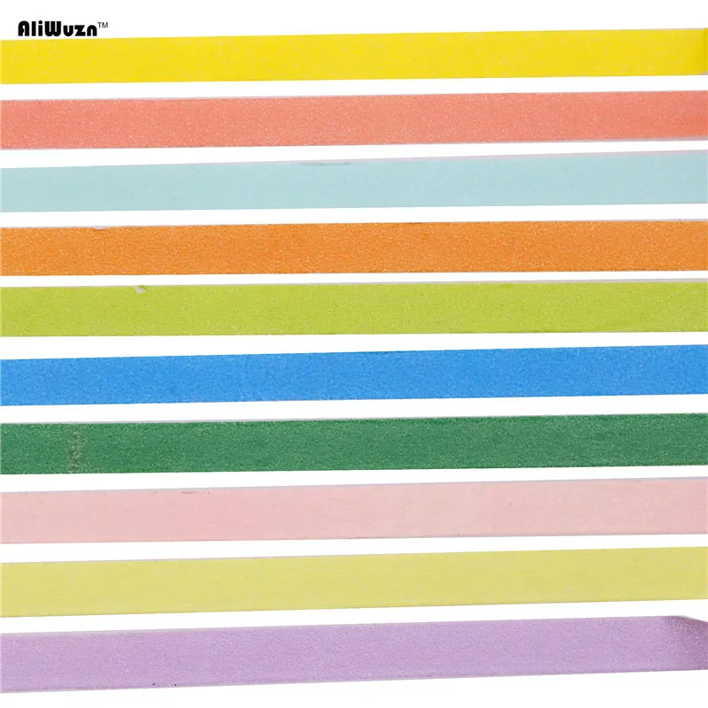 

40 Pcs Ten Color Rainbow Tape 500 * 0.75cm Home Diy Decorative Stickers Stationery Tapes