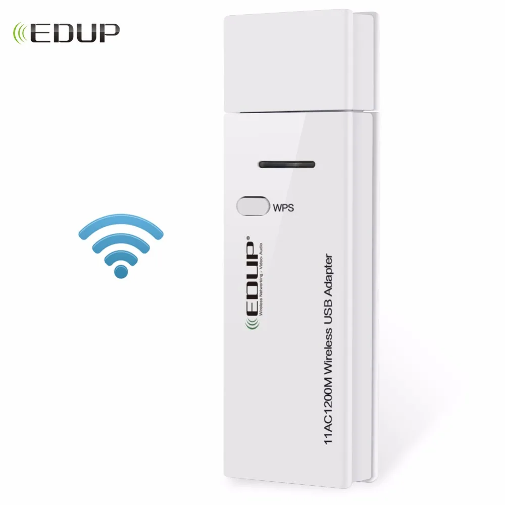 EDUP 5 ГГц мини беспроводной usb адаптер Wi Fi 1200 Мбит/с 802.11ac приемник Dual Band 2 4/5 ethernet
