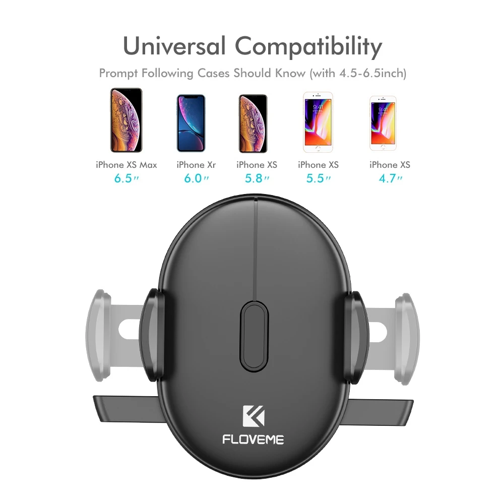 Автомобильный держатель для телефона FLOVEME на лобовое стекло для iPhone 7 X XS, samsung 360, приборная панель, подставка для сотового телефона, автомобильный держатель для телефона, tutucu