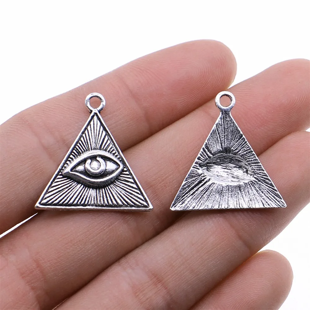 WYSIWYG 4 шт Horus Eye Triangle подвеска Подвески DIY ювелирное изделие в поисках античного