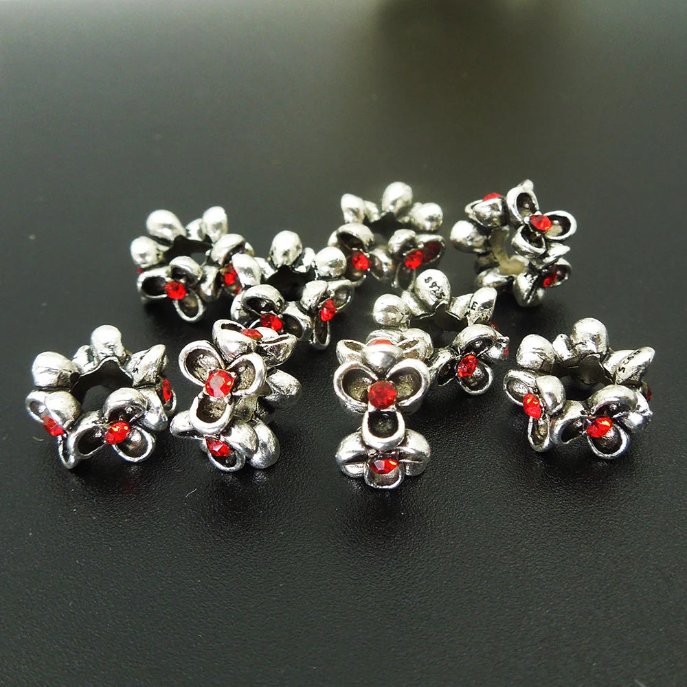 Бусины в форме дредов 11*7 мм с большим отверстием: прибл. 5 10 шт.|beads red|spacer beadsbig hole |