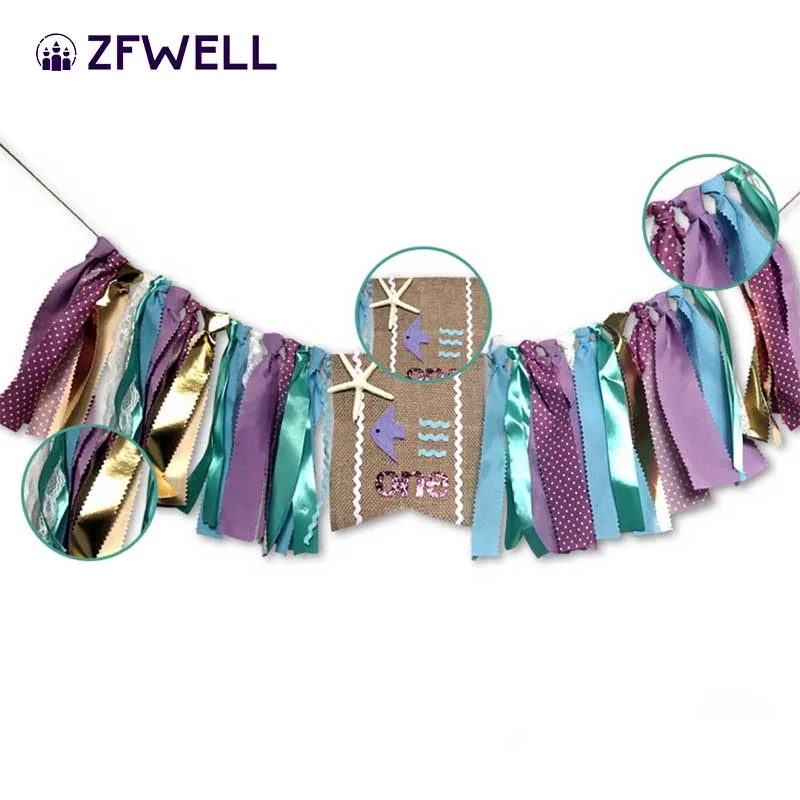 ZFWELL. Ocean/1 год детский обеденный стул для дня рождения с флагом брабана детей