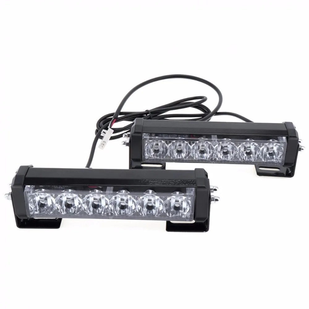 2 шт./компл. 12V 36 Вт Автомобильный светодиодный Предупреждение мерцающий светильник 3000Lm Авто дневные ходовые огни Полиция чрезвычайных светильник для автомобилей/внедорожников/Грузовые автомобили