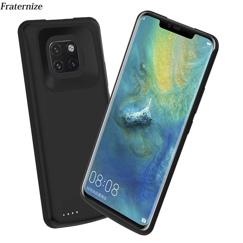 For Huawei Mate 20 Pro Battery Charger Case Mate 20 Slim shockproof Silicone soft Frame External power bank Cases Charging Cover