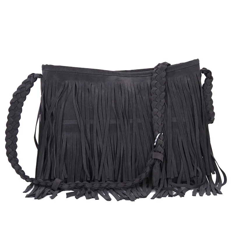 X Online Лидер продаж женская модная сумка с кисточками мессенджер из искусственной