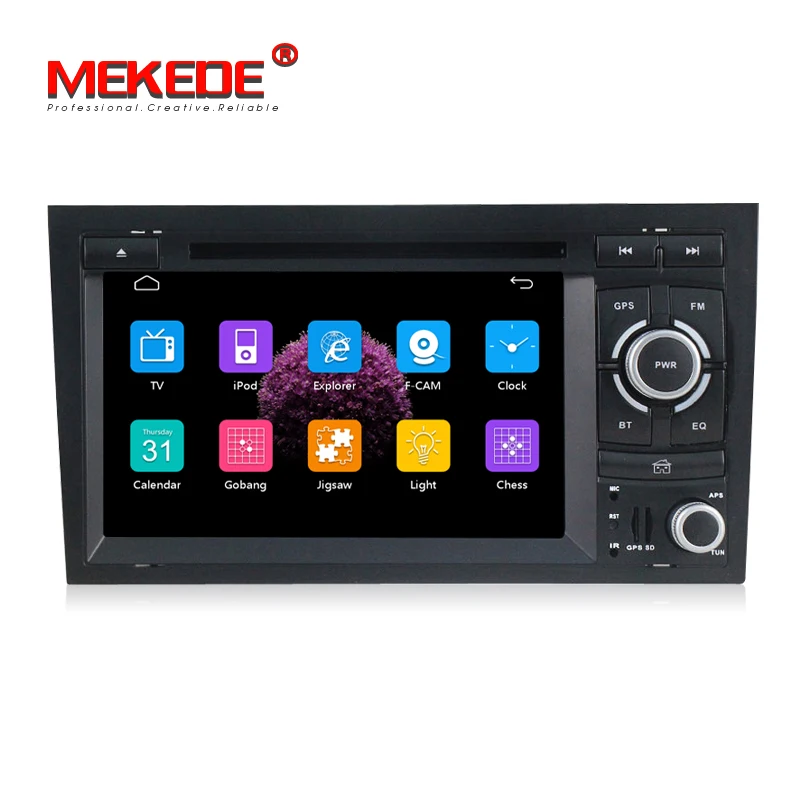 Бесплатная доставка HD 2 Din емкостный экран автомобильный DVD для audi A4 2002 2008 S4 RS4 8E 8F B9