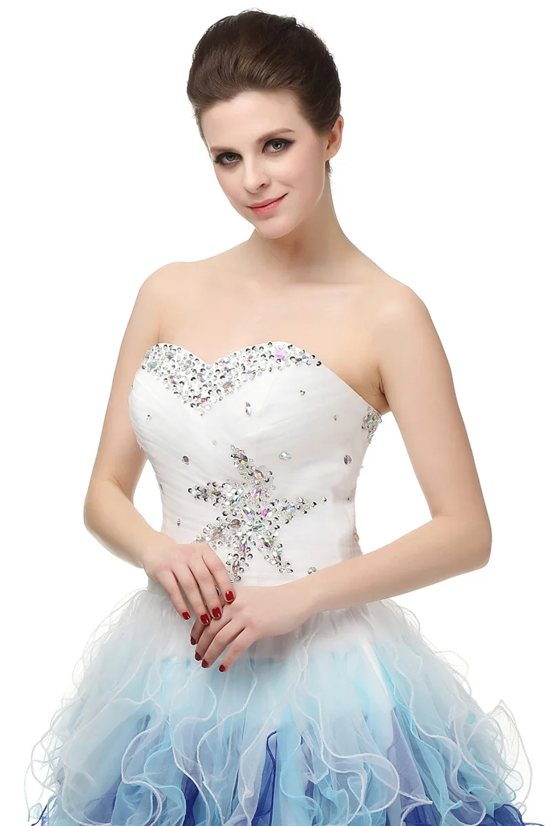 Vestido de festa в наличии контраст Цвет органза короткие коктейльные платья 2021 curto