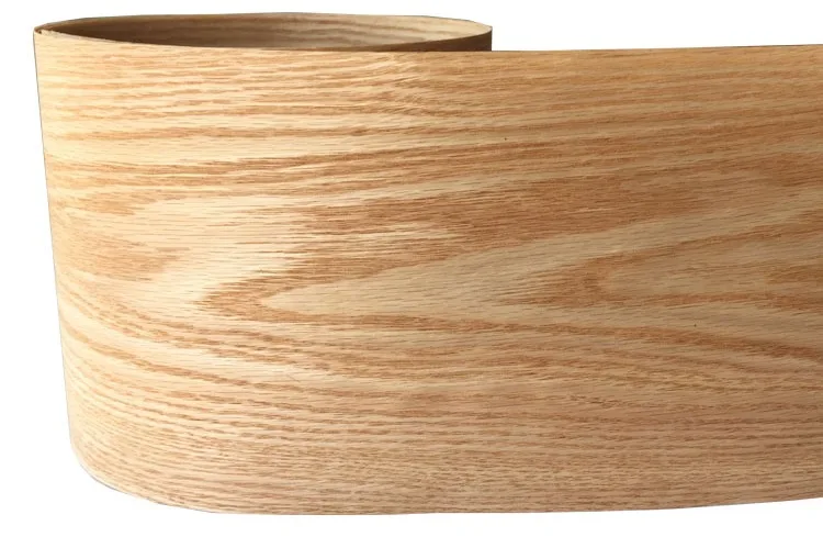 

Natural Genuine Wood Veneer Sliced Red Oak Backing with Tissue Furniture Veneer 20cm x 2.5m C/C