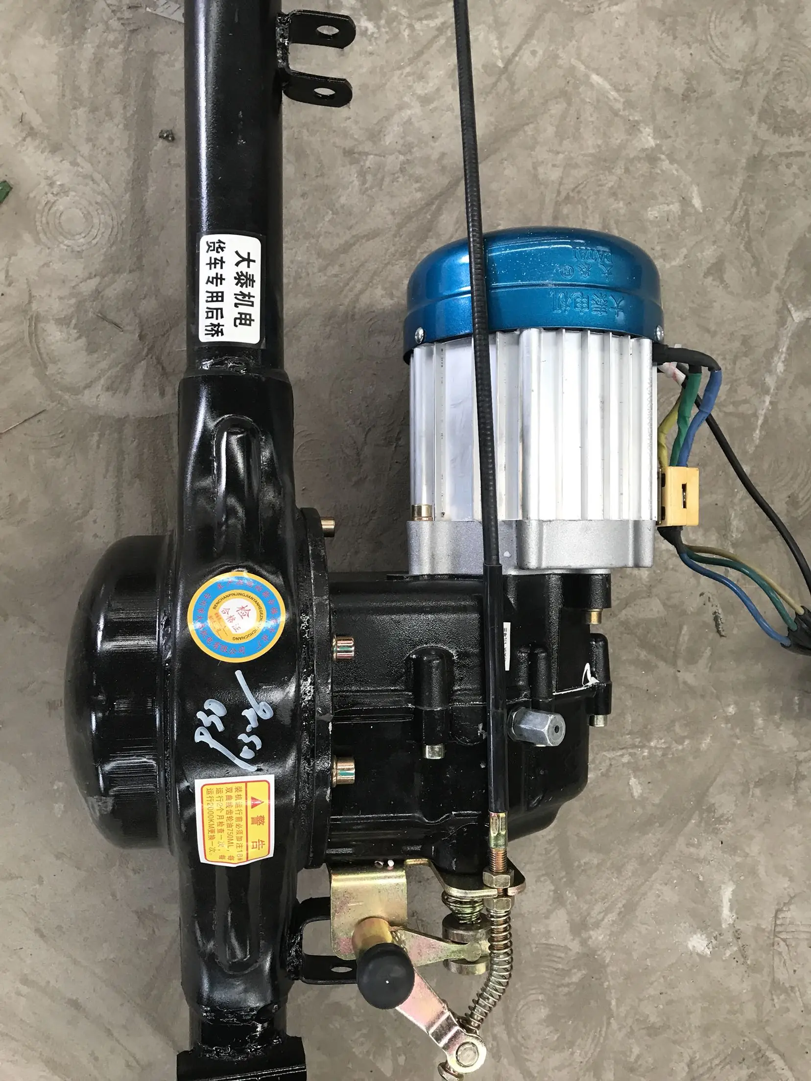 Задняя ось Datai 1 2 метров в длину 60 Вт высокоскоростной двигатель задняя