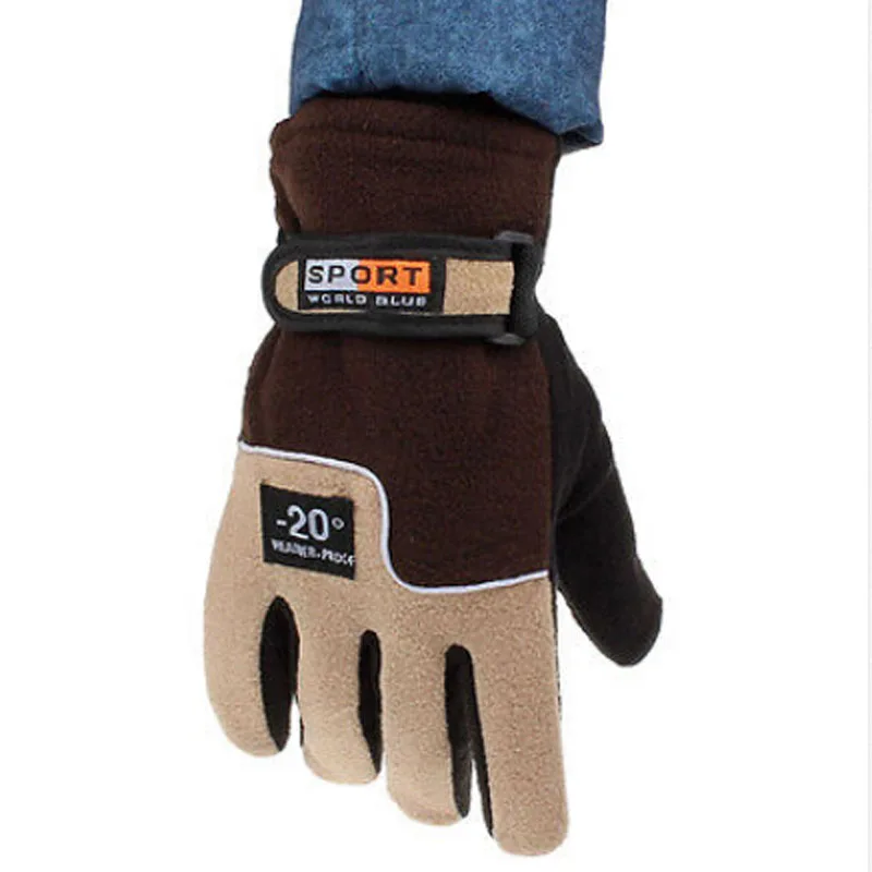 1 пара Новое поступление зимние теплые ветрозащитные водонепроницаемые Перчатки