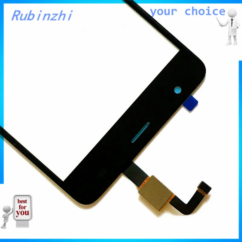 Rubinzhi с лентой сенсорная панель мобильного телефона сенсорный экран для Micromax Bolt D305 сенсорный экран дигитайзер стекло сенсор Замена