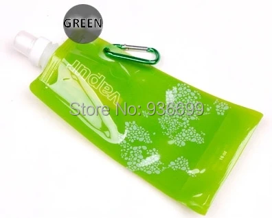 

4 шт., гибкие складные бутылки для воды, 480 мл (16 унций)