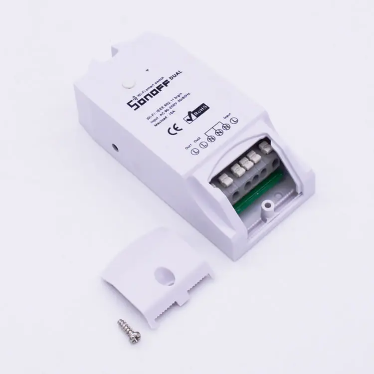 Двойной 2CH Wi Fi Беспроводной смарт Swtich модуль ABS корпус Розетка для DIY IOS Android