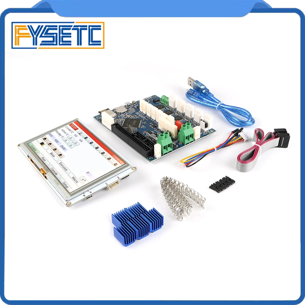 Clone DuetWifi Duet 2 Wifi V1.04 Advanced 32 Bit Electronics With 5'' 5 inch PanelDue 5i Integrated Colour Touch Screen