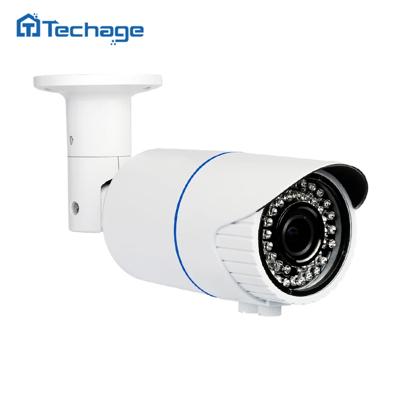 Techage наружная Водонепроницаемая 1080P 2.0MP CCTV POE ip камера 2 8 12 мм варифокальный зум