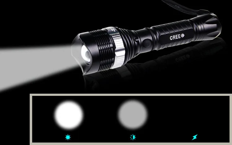 Светодиодный фонарик 2500LM супер ад CREE XM-L Q5 светодиодный высокое LumensTaschenlampen Кемпинг Einstellbar