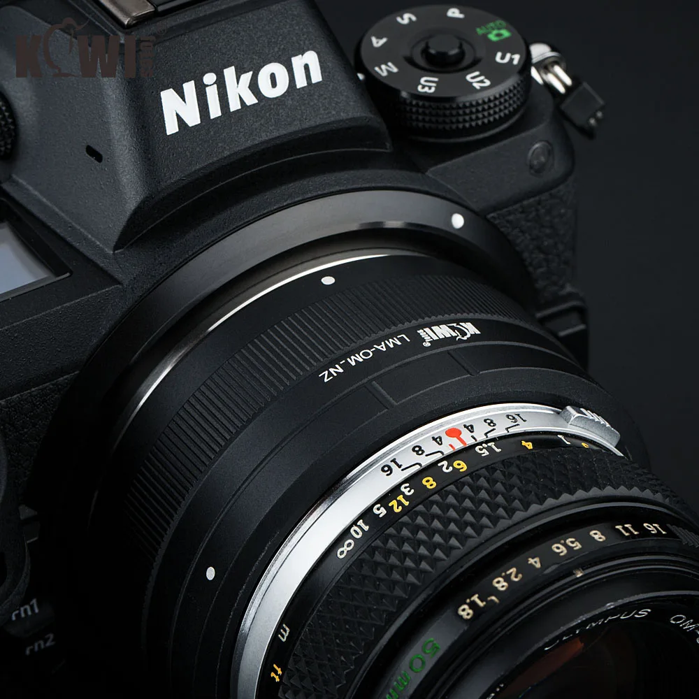 KIWIFOTOS LMA-OM_NZ переходное кольцо для объектива Olympus OM крепление для Nikon Z крепление из алюминиевого сплава 69x34,8 мм